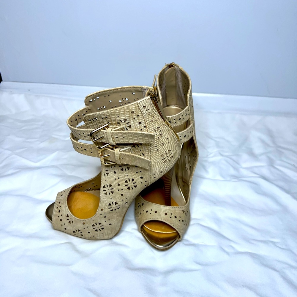 Call It Spring Pip-toe booties size 8